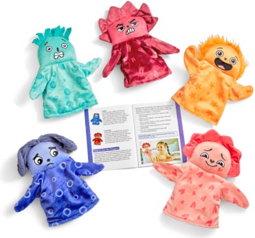 MUÑECOS DE MANO PARA IDENTIFICACIÓN DE EMOCIONES