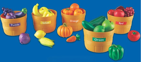 SET DE CLASIFICACIÓN DE FRUTAS Y VERDURAS POR COLOR